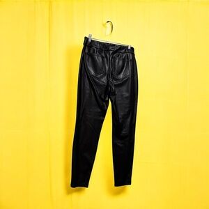SO Black Faux Leather High Waist Leggings